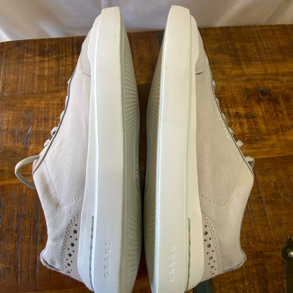 Cole Haan GrandPro Rally T-Toe Sneaker Casual Light Grey Mens Size 8 1/2 C36747 - Picture 6 of 12
